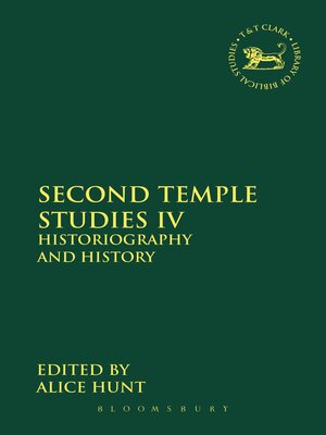 cover image of Second Temple Studies IV